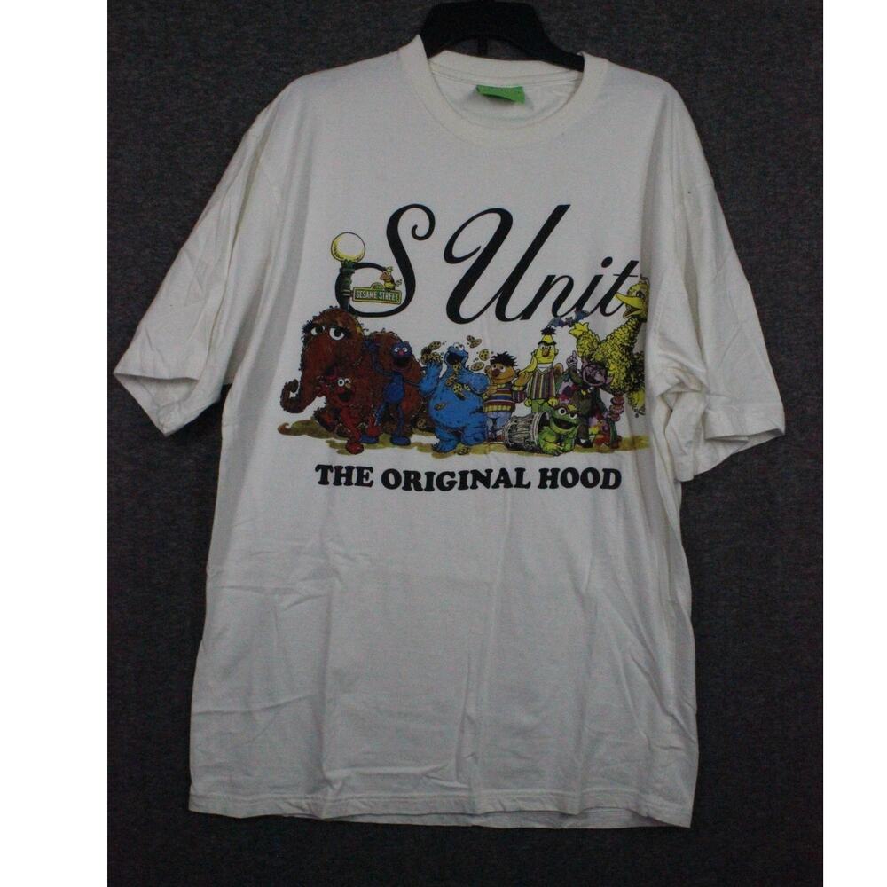 Vtg 2007 Sesame Street T-Shirt S-Unit (the Whole Gang) Men’s XL White